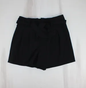 90 DEGREE BY REFLEX BLACK DRESSY SHORTS WITH BELT LADIES MEDIUM PRE-LOVED