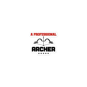 A PROFESSIONAL ARCHER - Bubble-free stickers