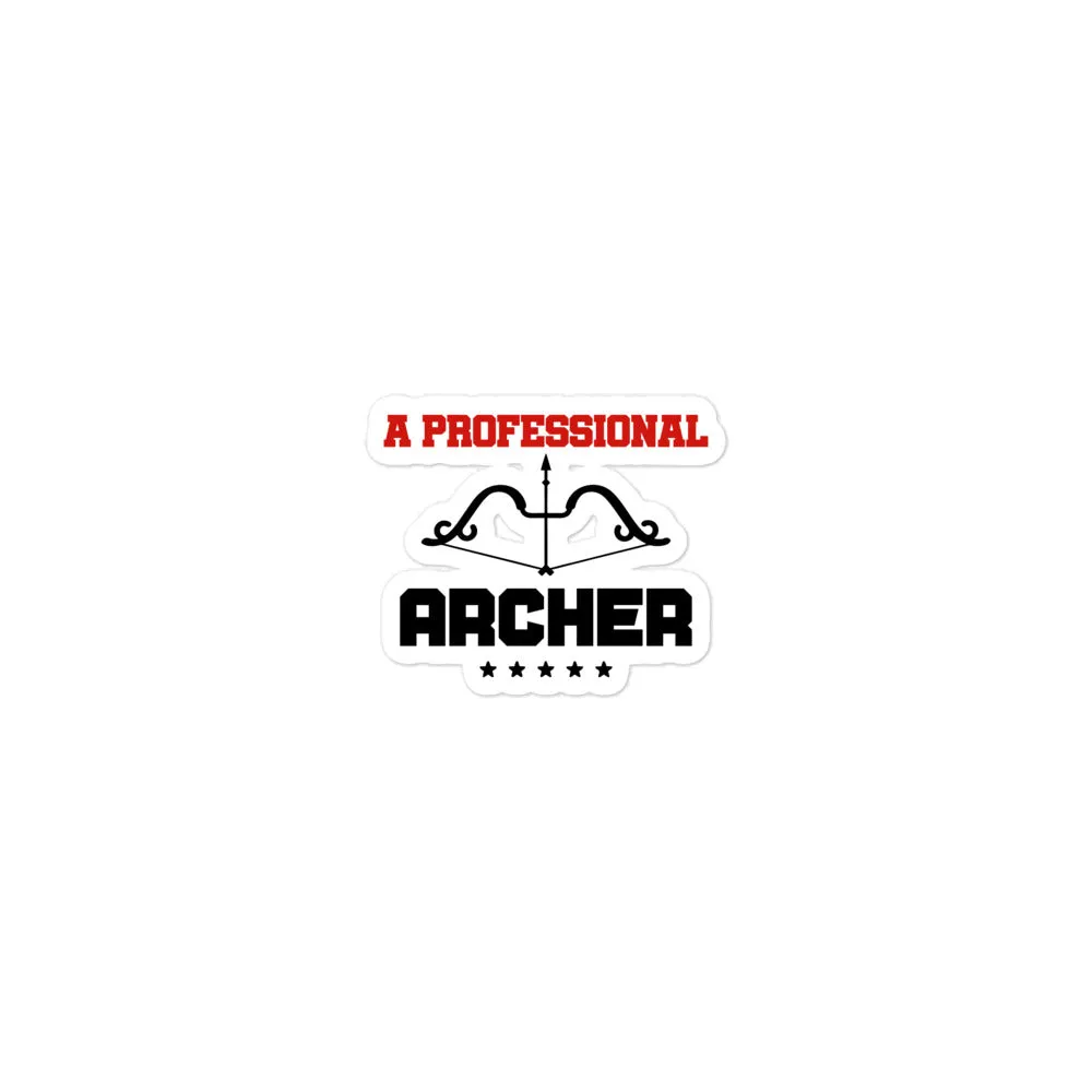 A PROFESSIONAL ARCHER - Bubble-free stickers
