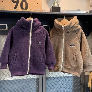 Aiden Simple Fleece Hoodie Jacket