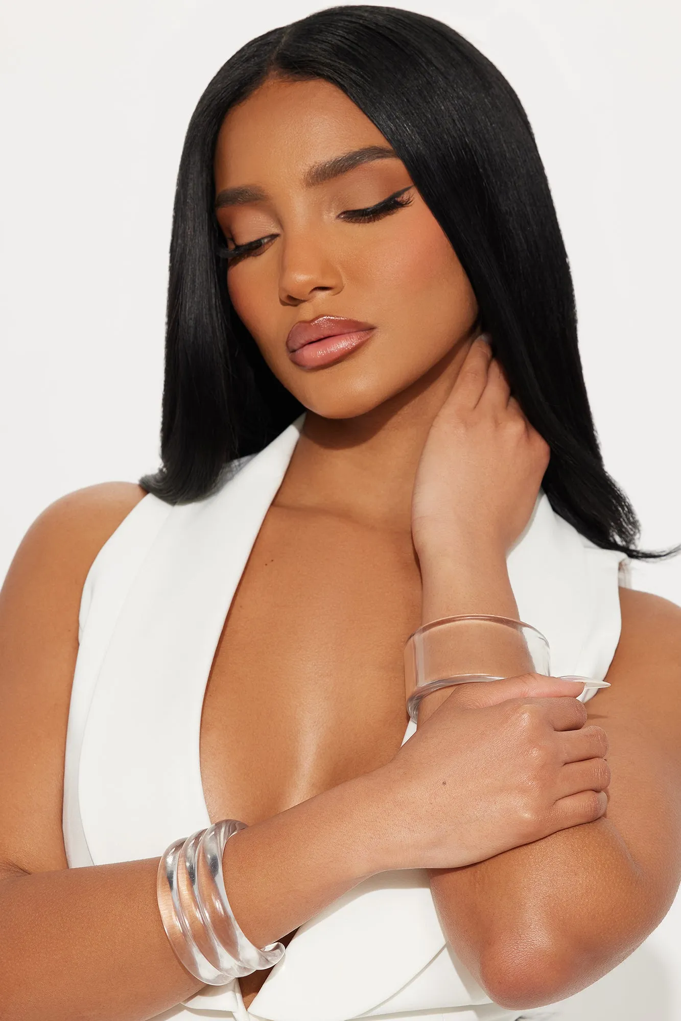 All So Clear Bangle Set - Clear