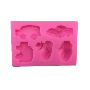 Cute Cars Shaped Eco-Friendly Silicone Baking Mold