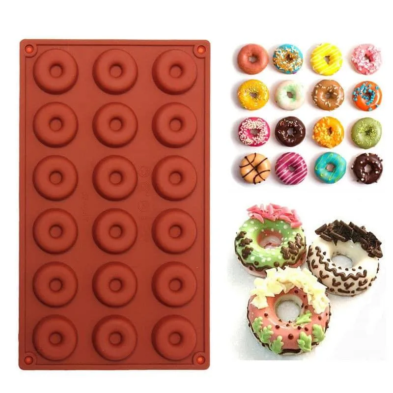 Cute Eco-Friendly Donut Shaped Silicone Cookie Mold