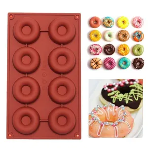 Cute Eco-Friendly Donut Shaped Silicone Cookie Mold