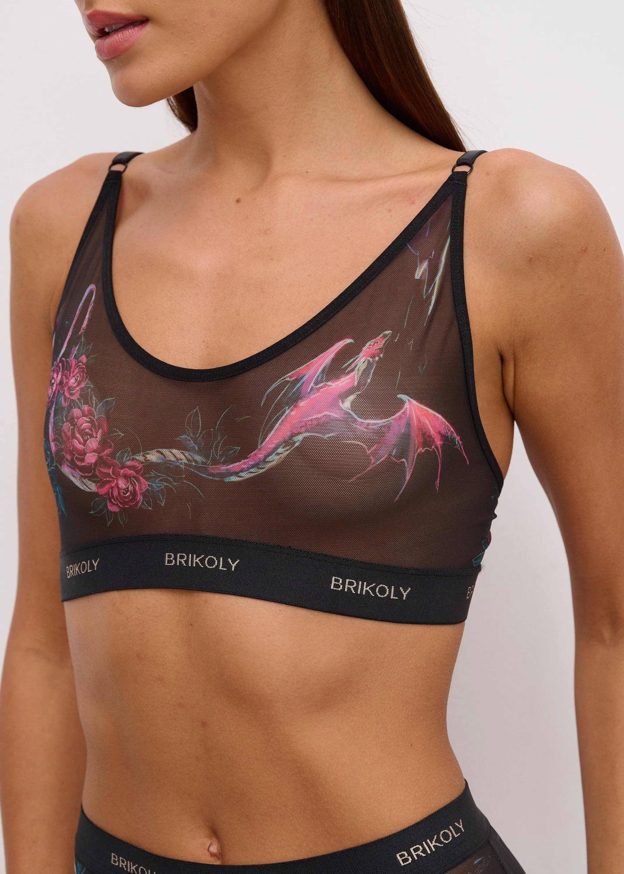 Dragon Cupless Bra  Unique, Hypoallergenic, Alluring