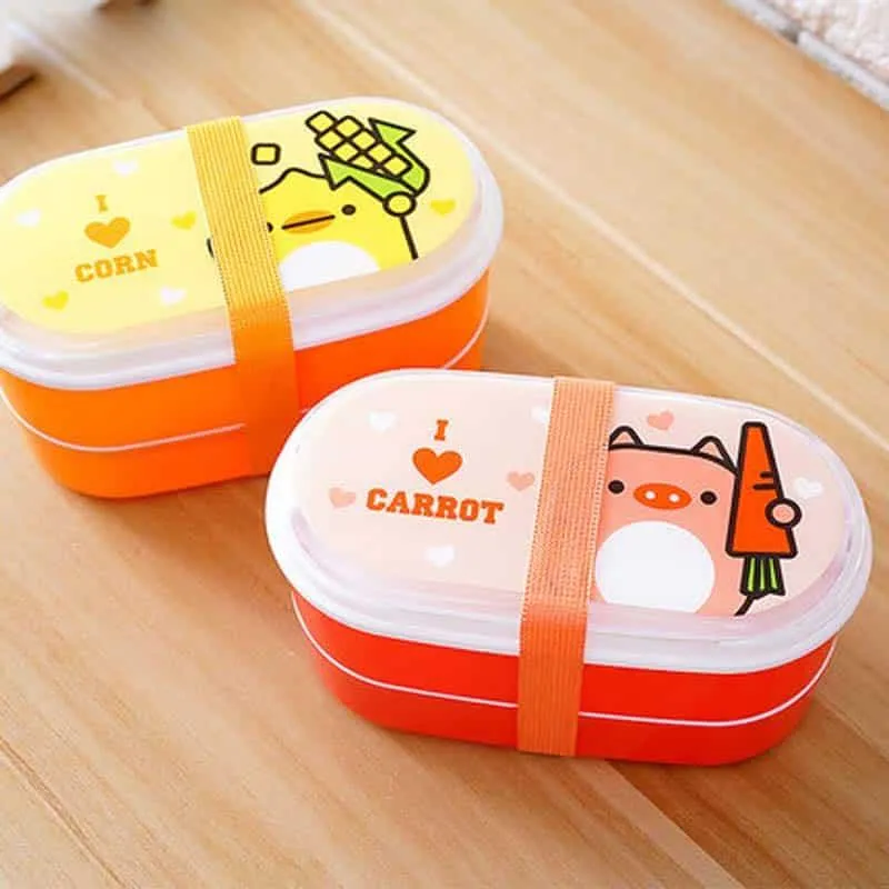 Eco-Friendly BPA Free Cartoon Portable Lunch Box