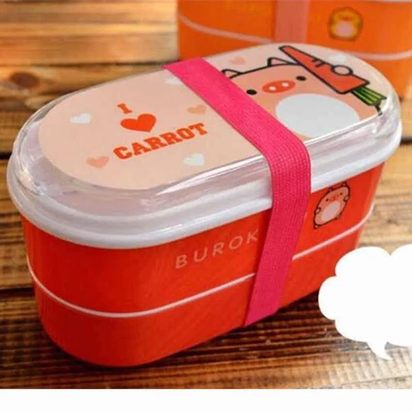 Eco-Friendly BPA Free Cartoon Portable Lunch Box
