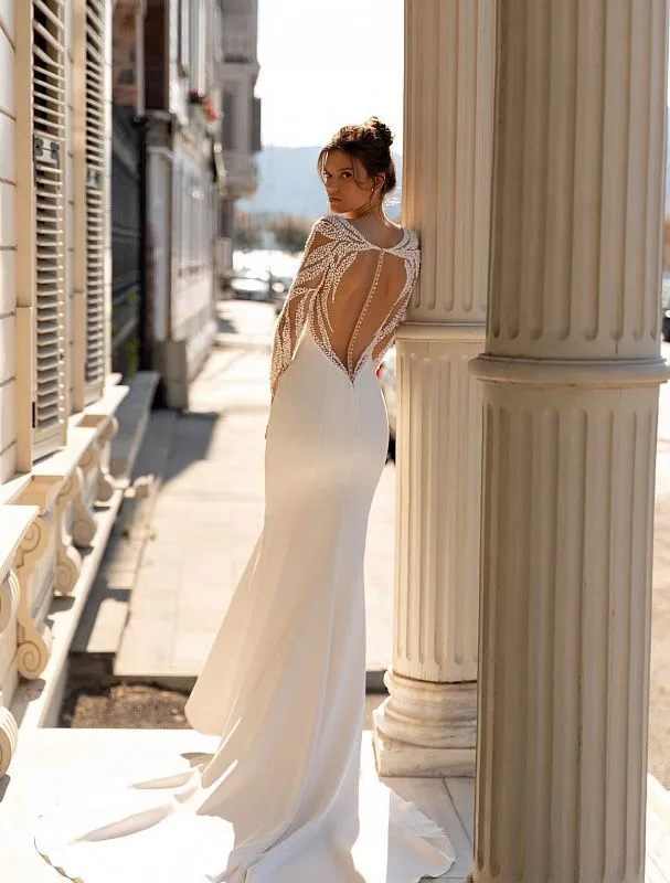 Emma white wedding dress