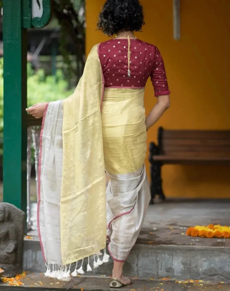 Exquisite Mul Cotton And Zari Saree