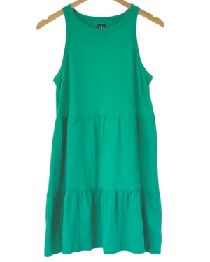 Light Spring Vale Green Sleeveless Tiered Dress