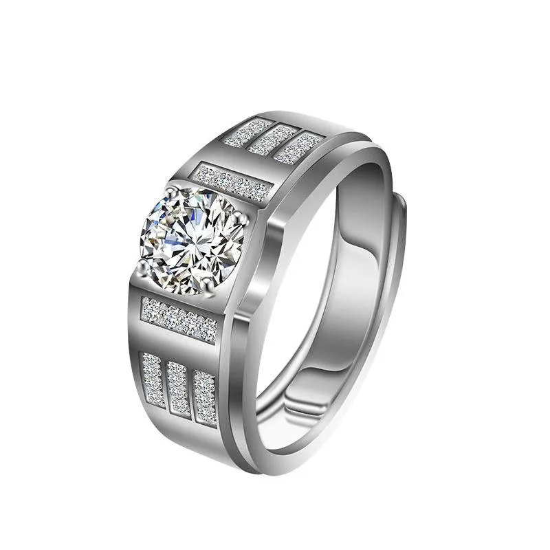 Men's Simple Live Silver Ring