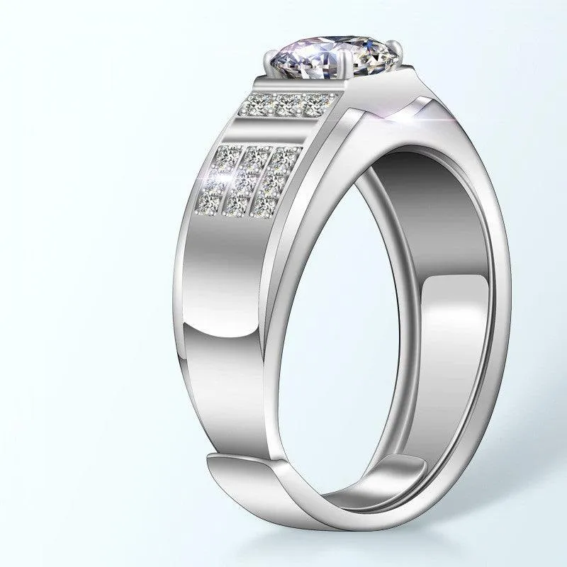 Men's Simple Live Silver Ring