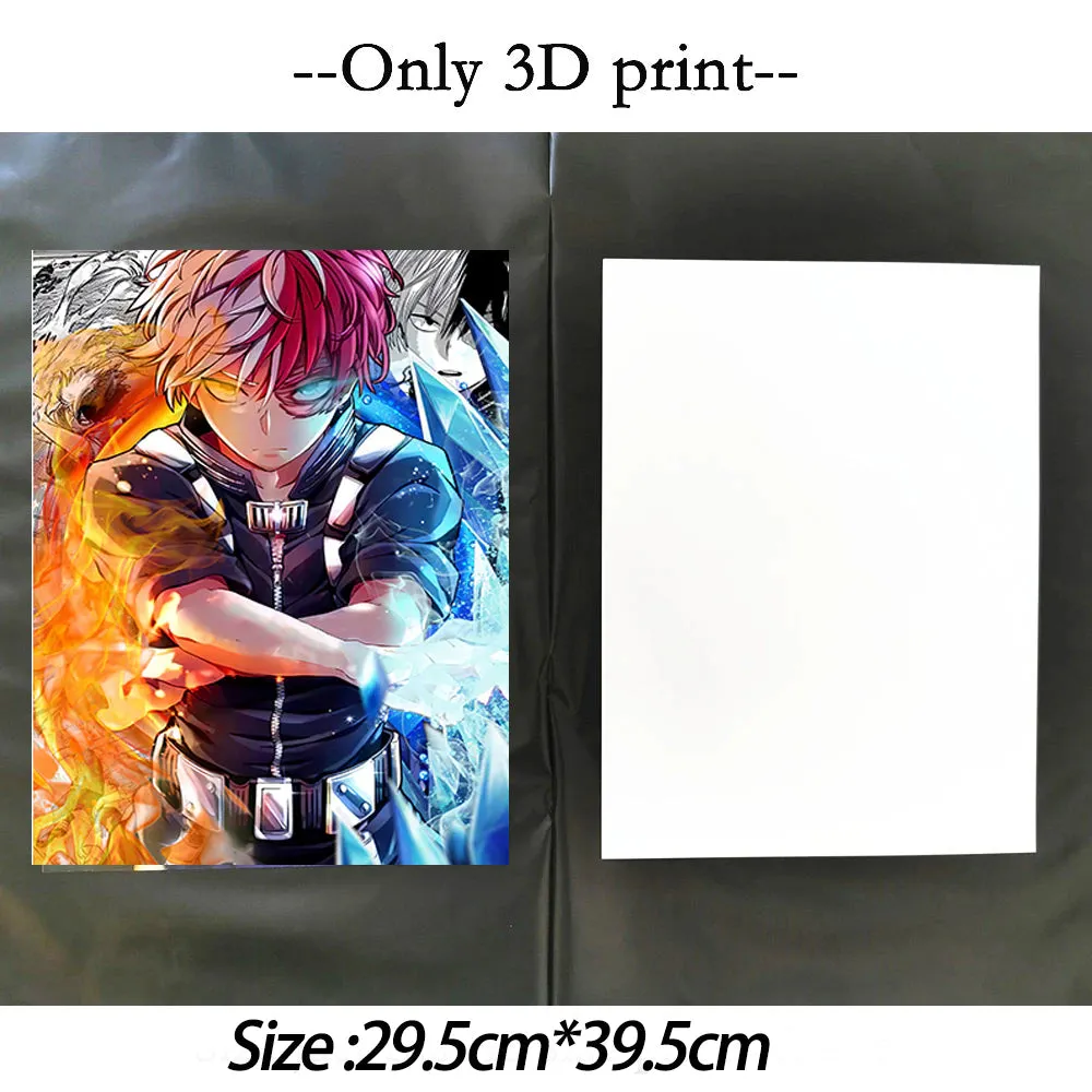 Naruto Uzumaki Kurama Kyubii Hokage 3D Anime Poster |40x30 Cm|