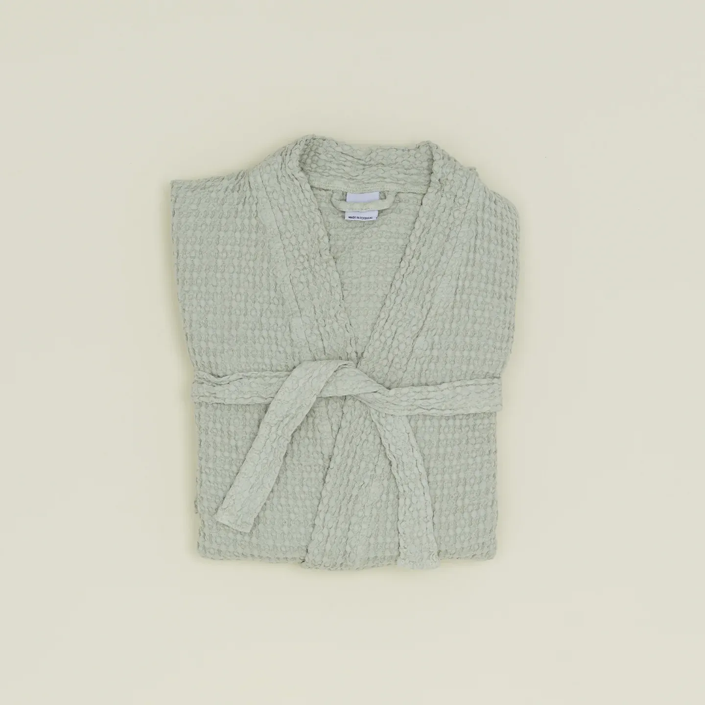 Simple Waffle Bath Robe (Sage)