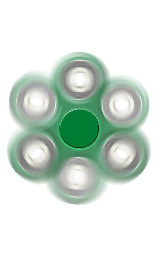 T01 Green Light Weight Fidget Spinner Toy